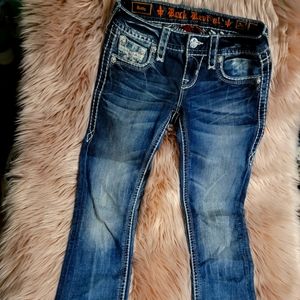 rock revival thick stitch skinny size 24 straight Betty euc